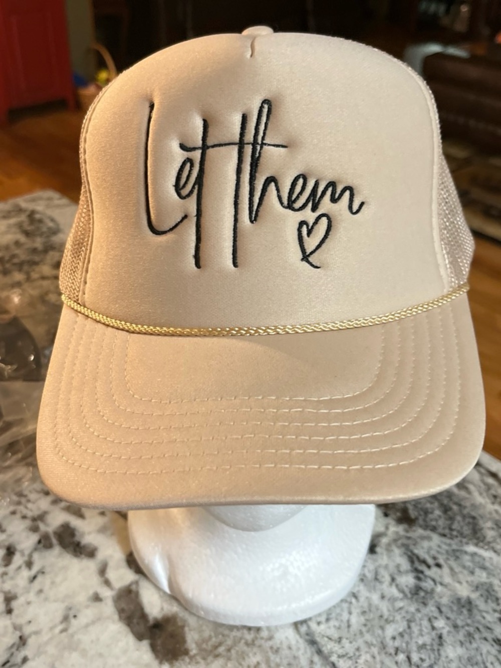Women’s “Let Them “ hat tan